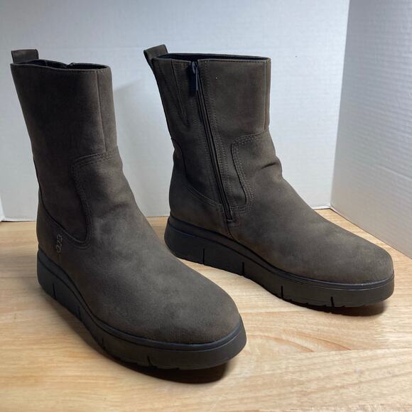 Clarks Loriini May Suede Bootie Sz 11 M Mole Grey Suede(Brown) New - Picture 2 of 11